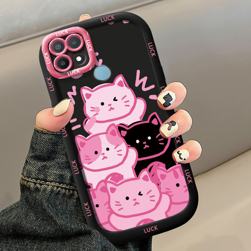 Ốp Lưng OPPO A15 A15s A35 4G Silicon Case Mèo Dễ thương