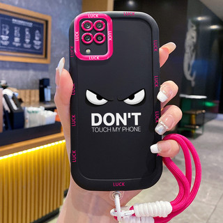Ốp Lưng Samsung A12 4G A12 5G M12 F12 A22 M22 M32 Case Mẫu Tính cách Với Lanyard