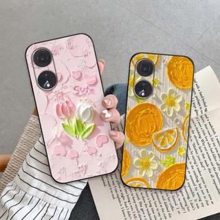 Ốp lưng Oppo Reno 8T / Reno8 T 4G 5G In hình Hoa xinh dễ thương chống sốc, mềm bảo vệ camera