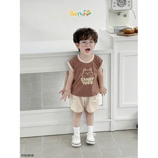 6082BHB - Set bộ Beemo áo sát nách Sanday Bear size 1-6y