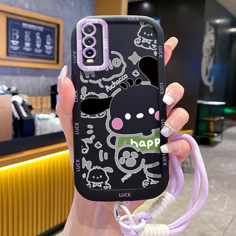 Ốp Lưng VIVO Y20 Y20i Y20s Y20A Y20G Y12A Y12S Y11s Case Động vật nhỏ Với Lanyard