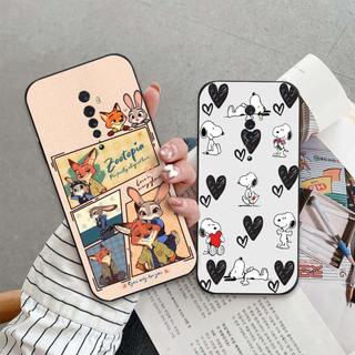 Ốp lưng Oppo Reno / Reno2 F 2F / K3 In hoạt hình dễ thương chống sốc, mềm bảo vệ camera