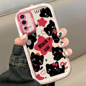 Ốp Lưng OPPO A55 4G Case Đen Mèo Nhỏ Đáng yêu