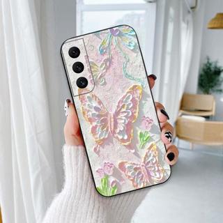 Ốp lưng Samsung S22 / S22 Plus / S22+ In hình Hoa xinh dễ thương chống sốc, mềm bảo vệ camera
