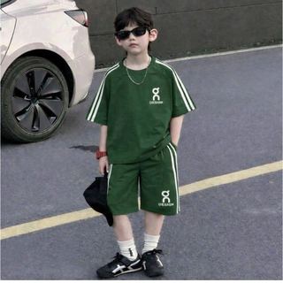 MBCB02 - Bộ cotton MBCKids sọc vai nhiều màu cho bé trai size 1-14y
