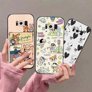 Ốp lưng Samsung S8 / S8 Plus In hoạt hình dễ thương chống sốc, mềm bảo vệ camera