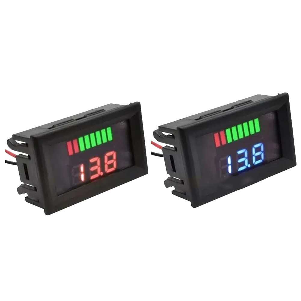 [Smellshi] Chỉ báo sạc pin 12-72V Đồng hồ đo dung lượng pin Lithium Màn hình kỹ thuật số
