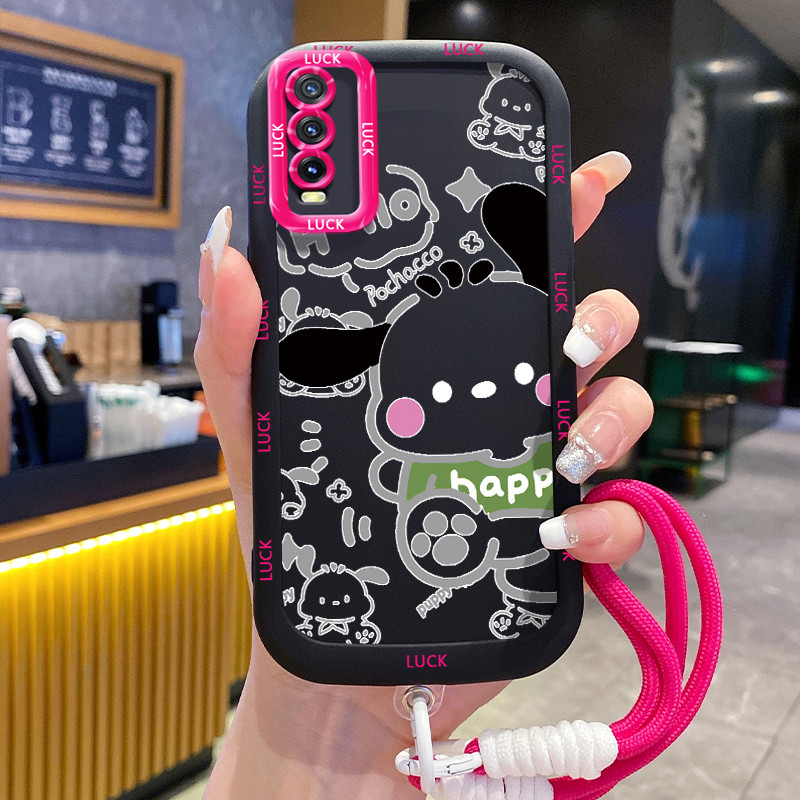 Ốp Lưng VIVO Y20 Y20i Y20s Y20A Y20G Y12A Y12S Y11s Case Động vật nhỏ Với Lanyard