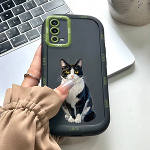 Ốp Lưng OPPO A55 4G Silicon Case Mèo Nhỏ Hoạt hình