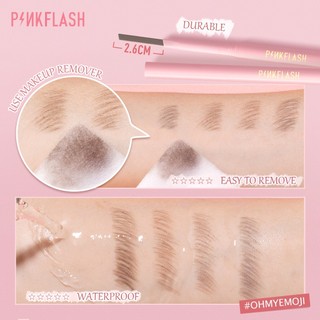 Chì Kẻ Mày PINK FLASH WATERPROOF AUTO EYEBROW PENCIL Kèm Cọ Dễ Tán Chống Nước Lâu Trôi 0.2g PF-E09