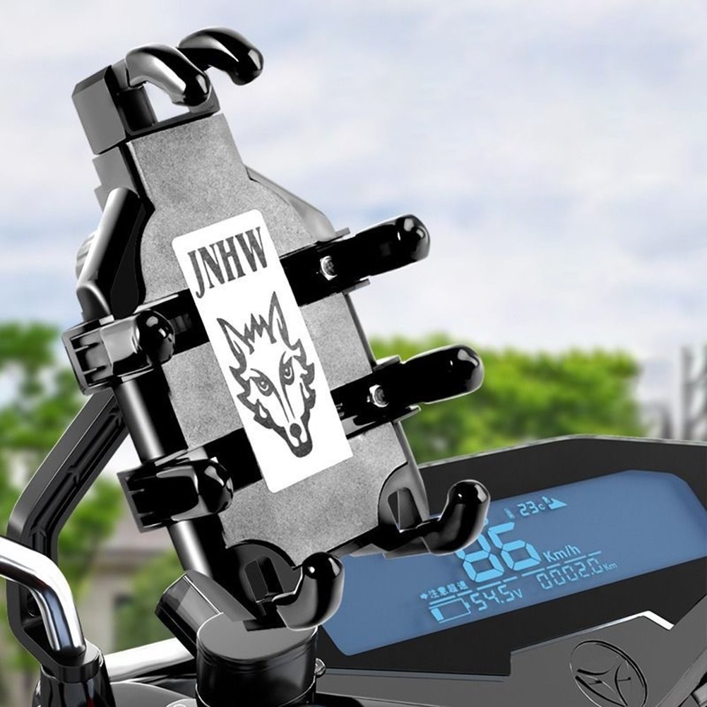 [land-vn] Giá đỡ điện thoại xe đạp điện xe máy Giá đỡ đi xe giảm xóc 360°
