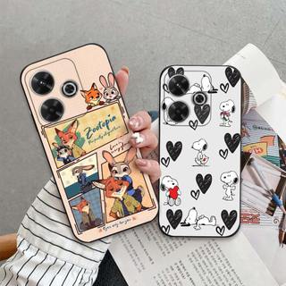 Ốp lưng Xiaomi Redmi Turbo 3 In hoạt hình dễ thương chống sốc, mềm bảo vệ camera