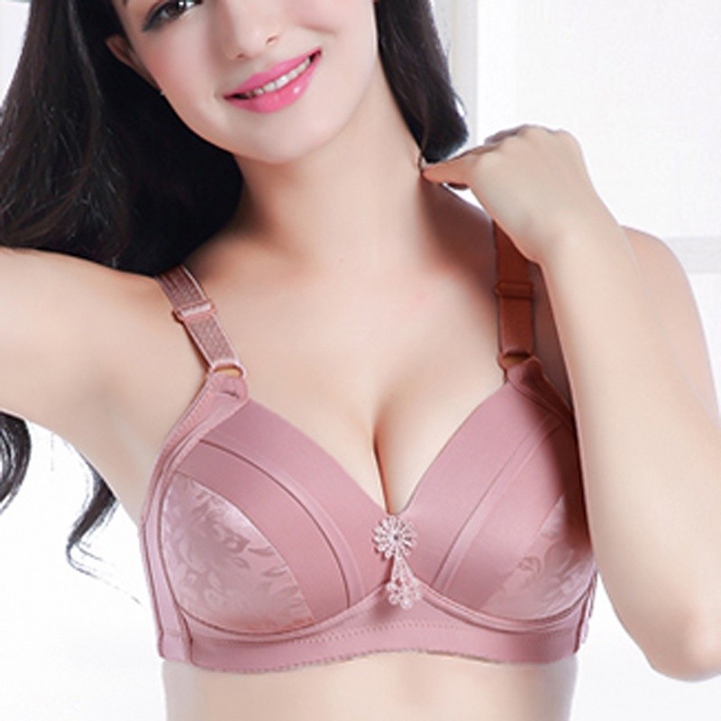 Plus Size Push Up Bra Cho Nữ Mỏng Không Dây Tập Hợp Áo Ngực Thoải Mái Quần Lót Áo Ngực