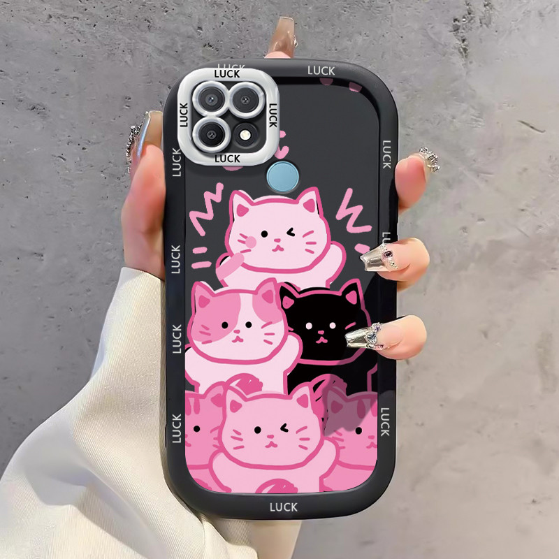 Ốp Lưng OPPO A15 A15s A35 4G Silicon Case Mèo Dễ thương