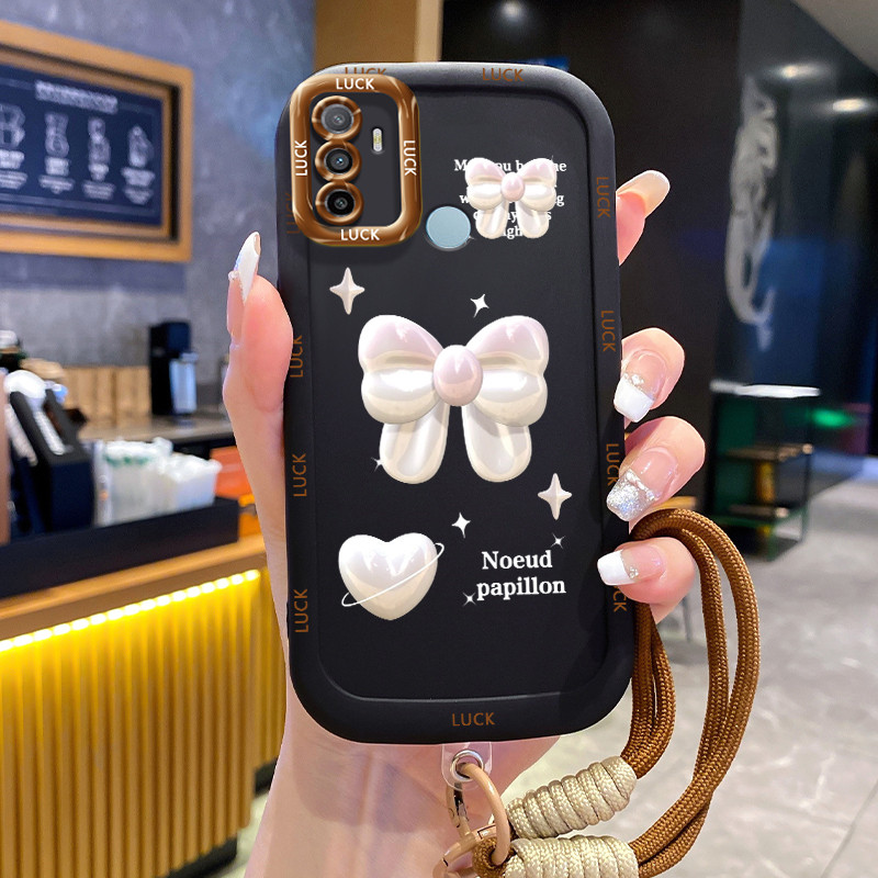Ốp Lưng OPPO A53 2020 A33 2020 A53s A32 A11s Case Hoạt hình Với Lanyard