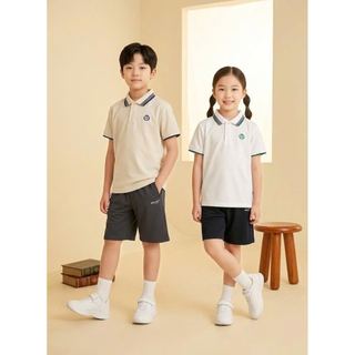 BM2602ST01 - Bộ quần áo trẻ em Beemon phối cổ polo size 120-170