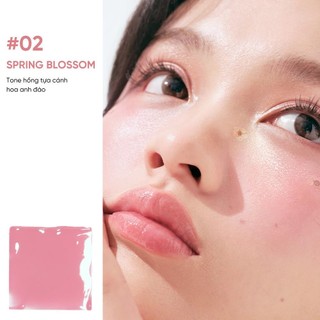 Má Hồng Kem JUDYDOLL Glow Blush Balm Hiệu Căng Bóng Tự nhiên Lâu Trôi Kèm Mút Chính Hãng - Bebeau