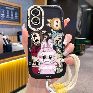 Ốp Lưng OPPO A18 A38 Case Dễ thương Thỏ Với Lanyard