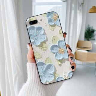 Ốp lưng iPhone 6 6s 7 7p 8 8p Plus In hình Hoa xinh dễ thương chống sốc, mềm bảo vệ camera