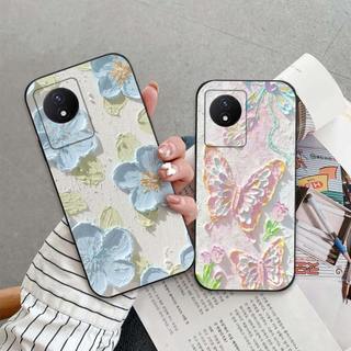 Ốp lưng Vivo Y02 / Y02A / Y02T In hình Hoa xinh dễ thương chống sốc, mềm bảo vệ camera