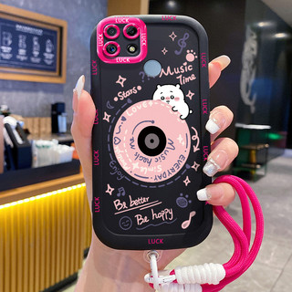 Ốp Lưng Realme C12 C15 C25 C25s C21Y C25Y Narzo 20 Narzo 30A Narzo 50A Case Dễ thương Với Lanyard