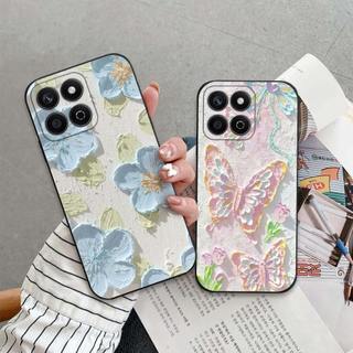 Ốp lưng Honor X7c In hình Hoa xinh dễ thương chống sốc, mềm bảo vệ camera