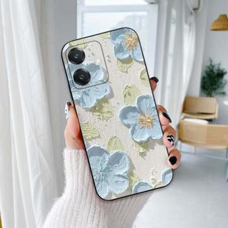 Ốp lưng Oppo A3 / A3x In hình Hoa xinh dễ thương chống sốc, mềm bảo vệ camera