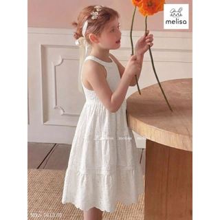 MLSDCC.7613 - Váy yếm Melisa vải thêu nổi 3 màu size 1 - 10y