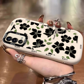 Ốp Lưng OPPO A55 4G Silicon Case Màu đen Hoa đẹp