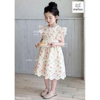 MLSDCC.6570 - Váy Melisa hoa nhí cánh tiên phối ren cho bé size 1-10y