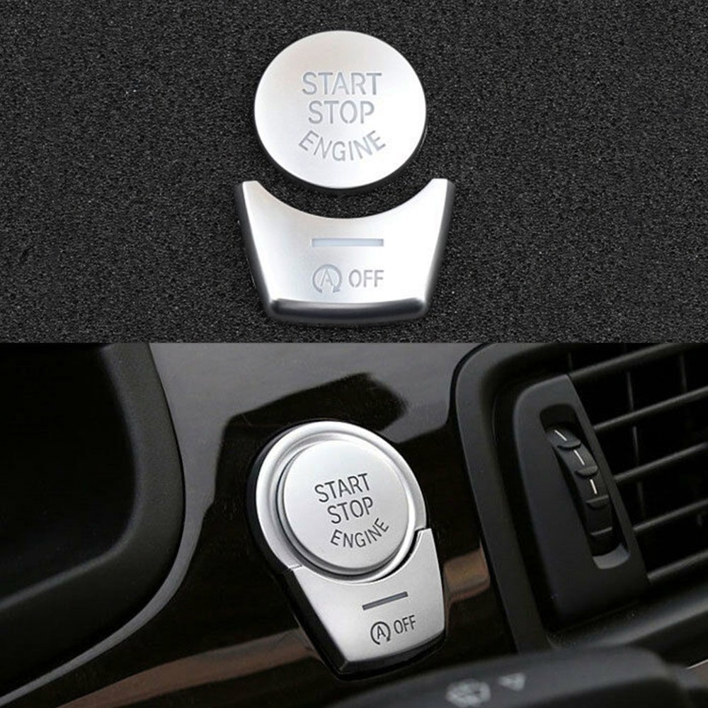 2 chiếc Chrome Engine Start Stop Push Switch Nút Cover cho BMW 5 Series F10 F07