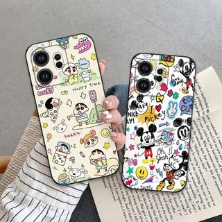 Ốp lưng Oppo Find X9 In hoạt hình dễ thương chống sốc, mềm bảo vệ camera
