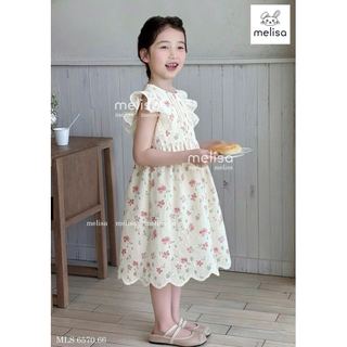 MLSDCC.6570 - Váy Melisa hoa nhí cánh tiên phối ren cho bé size 1-10y
