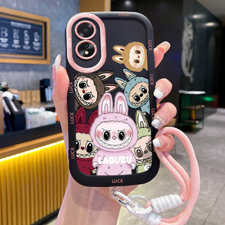 Ốp Lưng OPPO A18 A38 Case Dễ thương Thỏ Với Lanyard