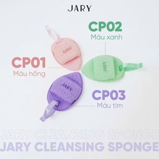 Bông Rửa Mặt Bọt Biển Jary Cleansing Sponge Làm Sạch Da Mặt, Bụi Bẩn Sâu - Bebeau