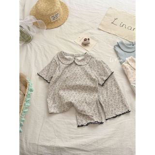 VJ125.1 - Bộ thun cổ sen June bé gái size 90 - 140