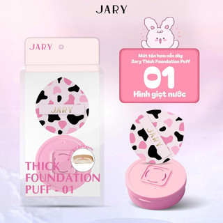 Mút Tán Nền Jary Thick Foundation Puff Mịn Mước Không Hút Kem - Bebeau