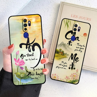 Ốp lưng Oppo A5 2020 / A9 2020 / A11 2020 in hình thư pháp cha mẹ bình an