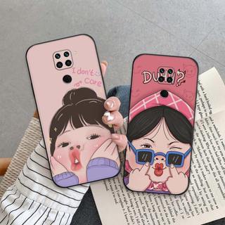Ốp lưng Xiaomi Redmi Note 9 / Note9s / Note 9 Pro In hình cô gái tinh nghịch dễ thương chống sốc, mềm bảo vệ camera