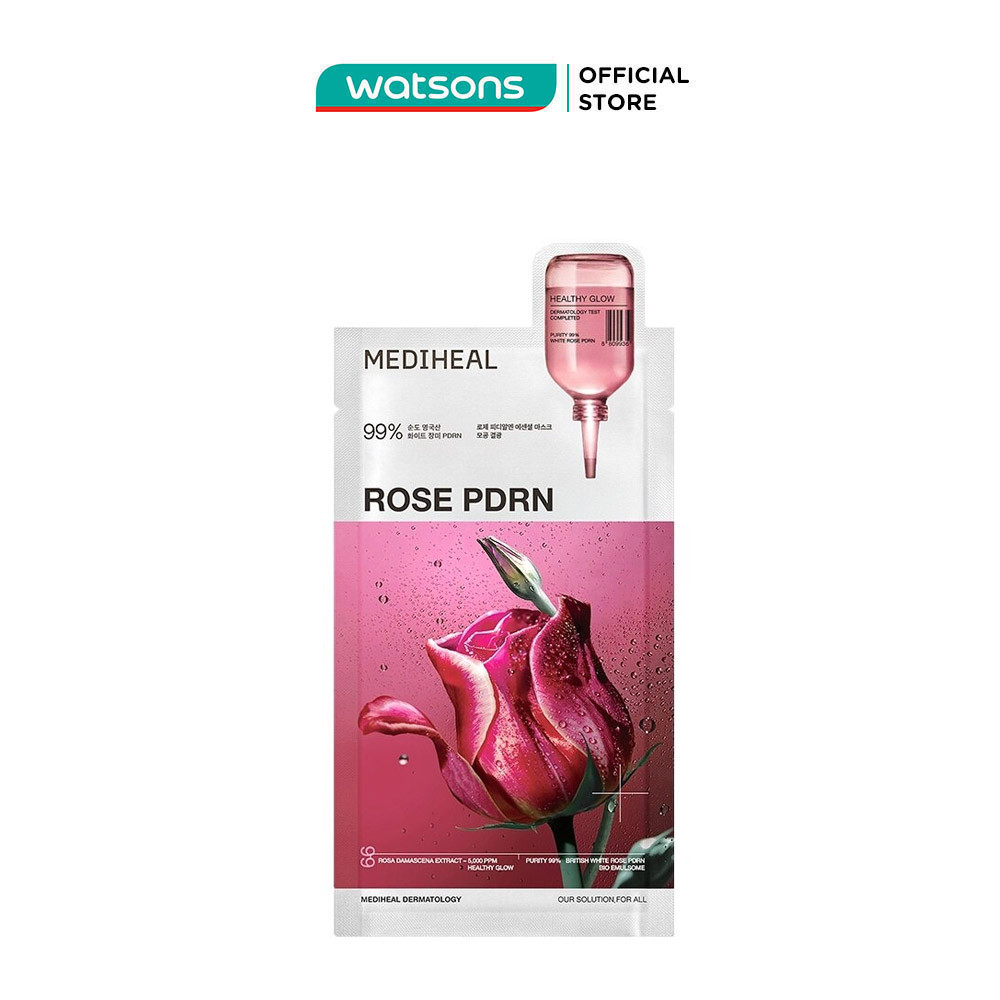 Mặt Nạ Mediheal Rose PDRN Essential Mask Healthy Glow 24ml