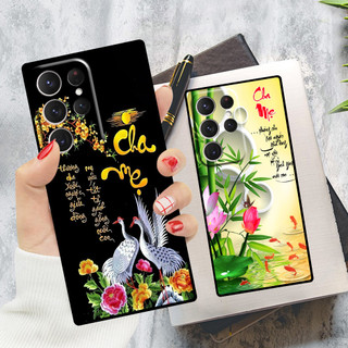 Ốp lưng Samsung S22 / S22 Plus / S22 Ultra 5G in hình thư pháp cha mẹ bình an