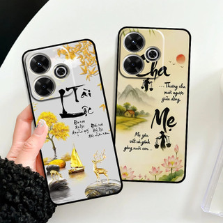 Ốp lưng Xiaomi Redmi 13 / Poco M6 / 13x in hình thư pháp cha mẹ bình an