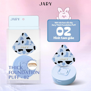 Mút Tán Nền Jary Thick Foundation Puff Mịn Mước Không Hút Kem - Bebeau