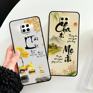 Ốp lưng Xiaomi Redmi Note 9 / Note 9s / Note 9 Pro in hình thư pháp cha mẹ bình an
