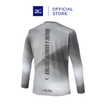 Áo Thun Dài Tay Chạy Bộ Unisex Mizuno Osaka Marathon Expo Long Sleeve Tee Xám - J2MADY5806 — ảnh 2