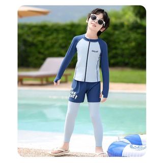 22031 - Bộ bơi YUKE dài tay, quần dài chống nắng cho bé trai size XL-6XL