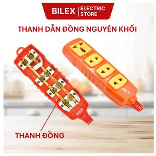 Ổ cắm điện chịu tải 4 lỗ Hinoki 6000W lõi sứ chống cháy ổ điện không dây