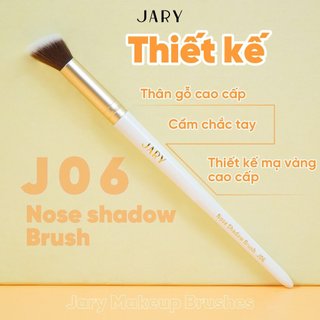 Cọ Đánh Khối Mũi Jary Nose Shadow Brush - J06 Thanh Mảnh, Lông Mềm Bám Phấn - Nhập Khẩu Chính Hãng