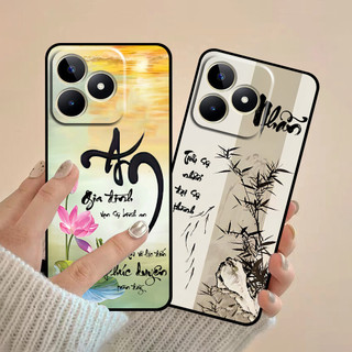 Ốp lưng Realme C51 / C53 / C60 / C61 / Note 50 / 60 / C65S in hình thư pháp cha mẹ bình an