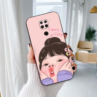 Ốp lưng Xiaomi Redmi Note 9 / Note9s / Note 9 Pro In hình cô gái tinh nghịch dễ thương chống sốc, mềm bảo vệ camera